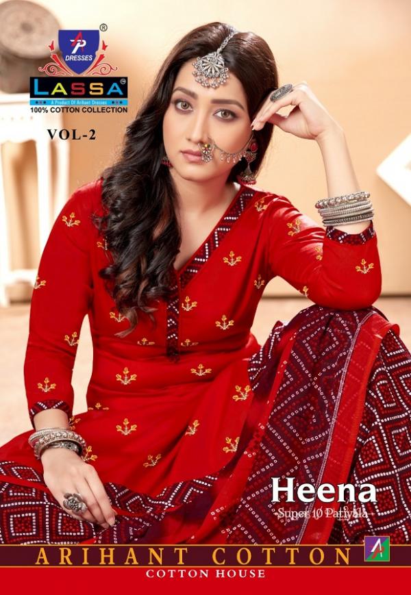 Lassa Heena Super 10 Patiyala Vol-2 Cotton Designer Dress Material